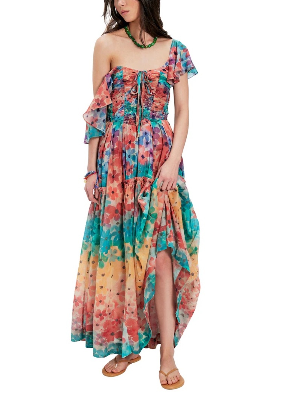 NWT Free People Multicolor Floral Maxi Dress